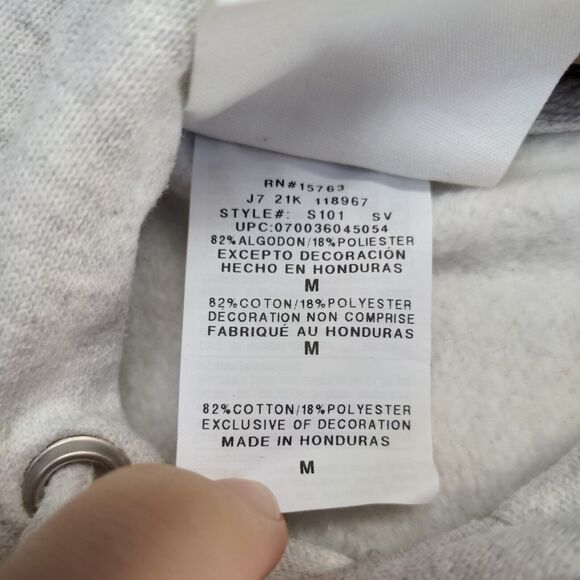 Champion Reverse Weave Men's Pullover Hoodie Gray Medium Libertas Big Logo - Picture 13 of 16